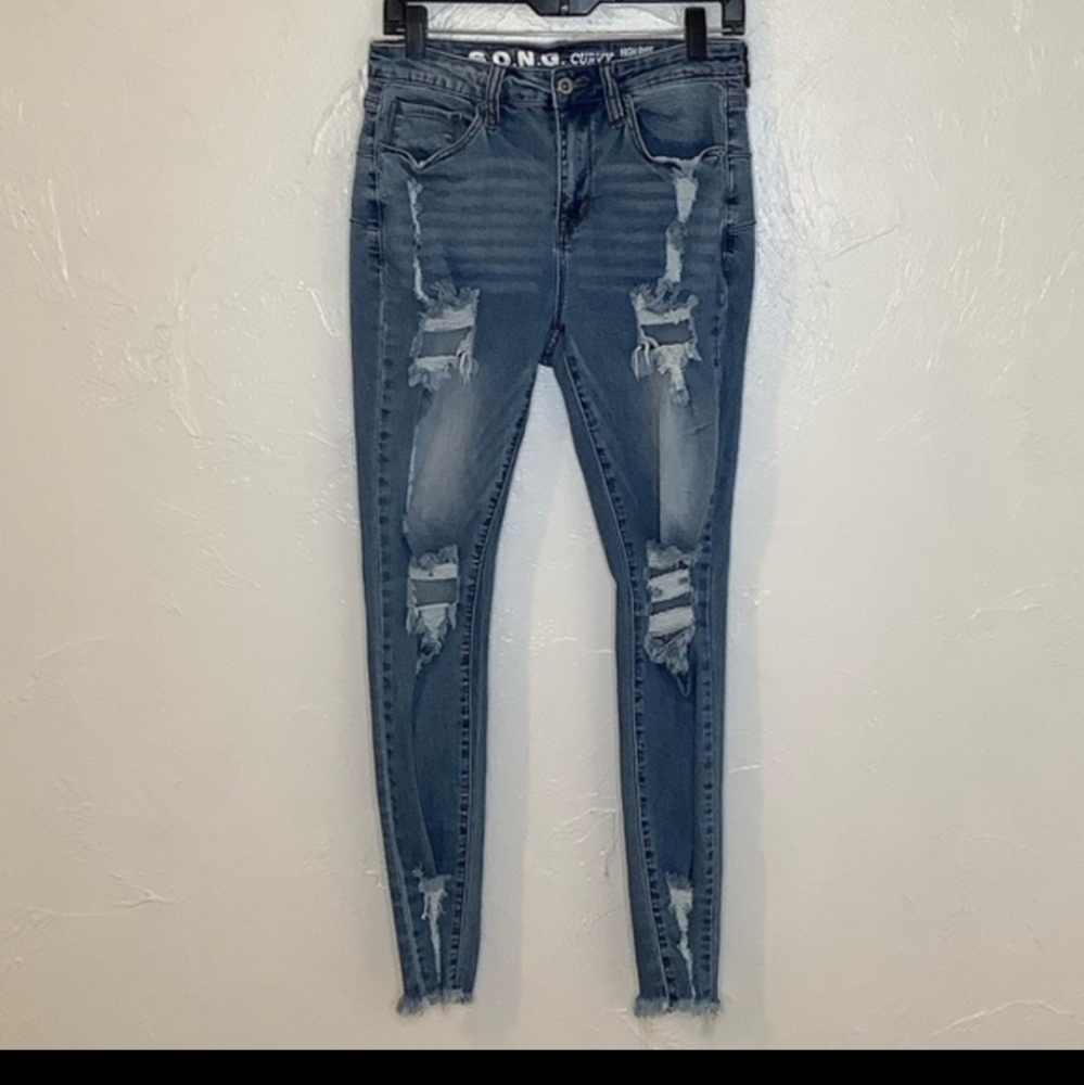 S.O.N.G. Skinny high rise butt lifter jeans SZ 29